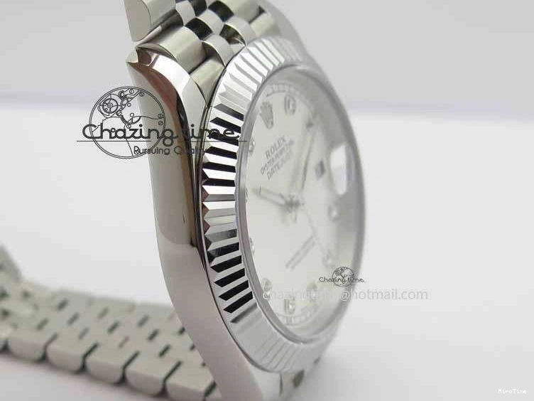 MiroTime 0428 DateJust II 41mm BP Maker Best Edition Silver Diamonds Dial On New Version Jubilee Bracelet A Reliable 3623